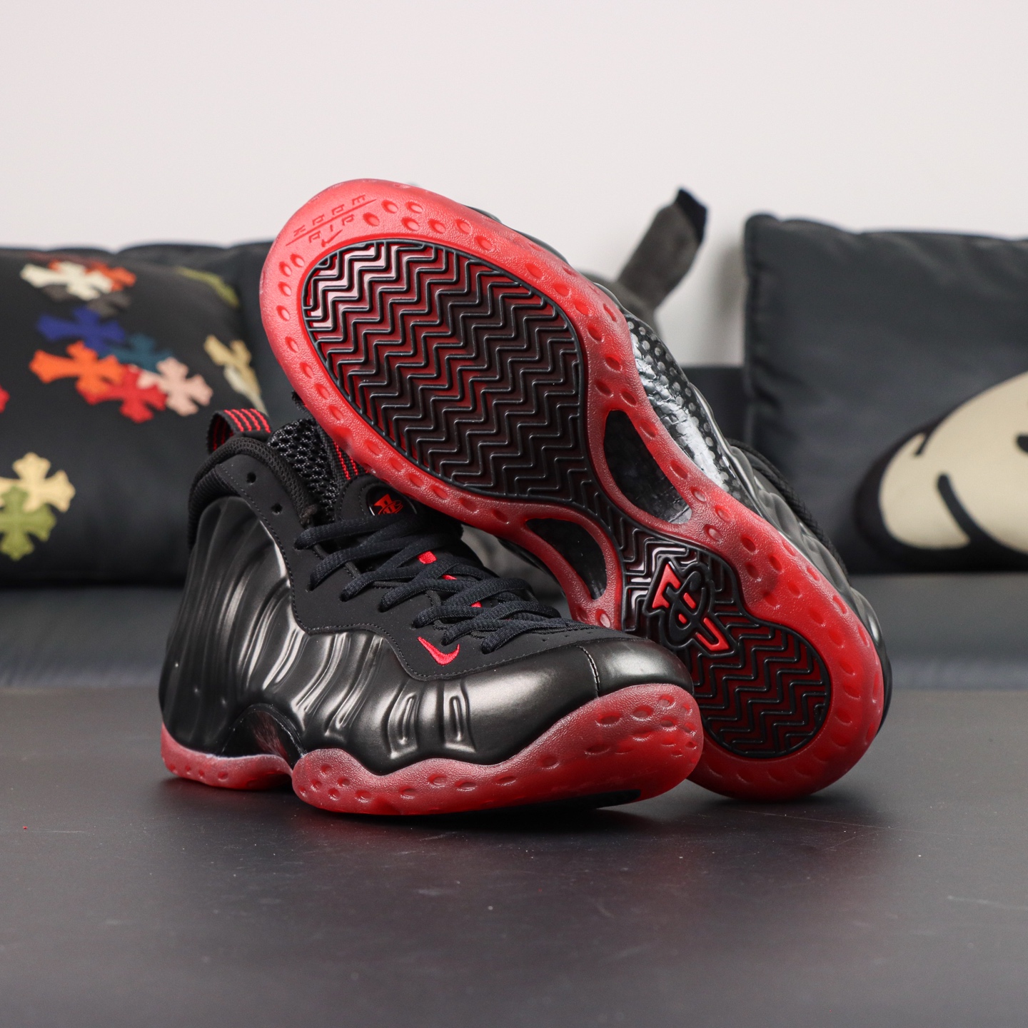 Nike Air Foamposite One 'Cough Drop' Black Red IB2219-001 Basketball Shoes 4 i1756292687933 8598 0 2