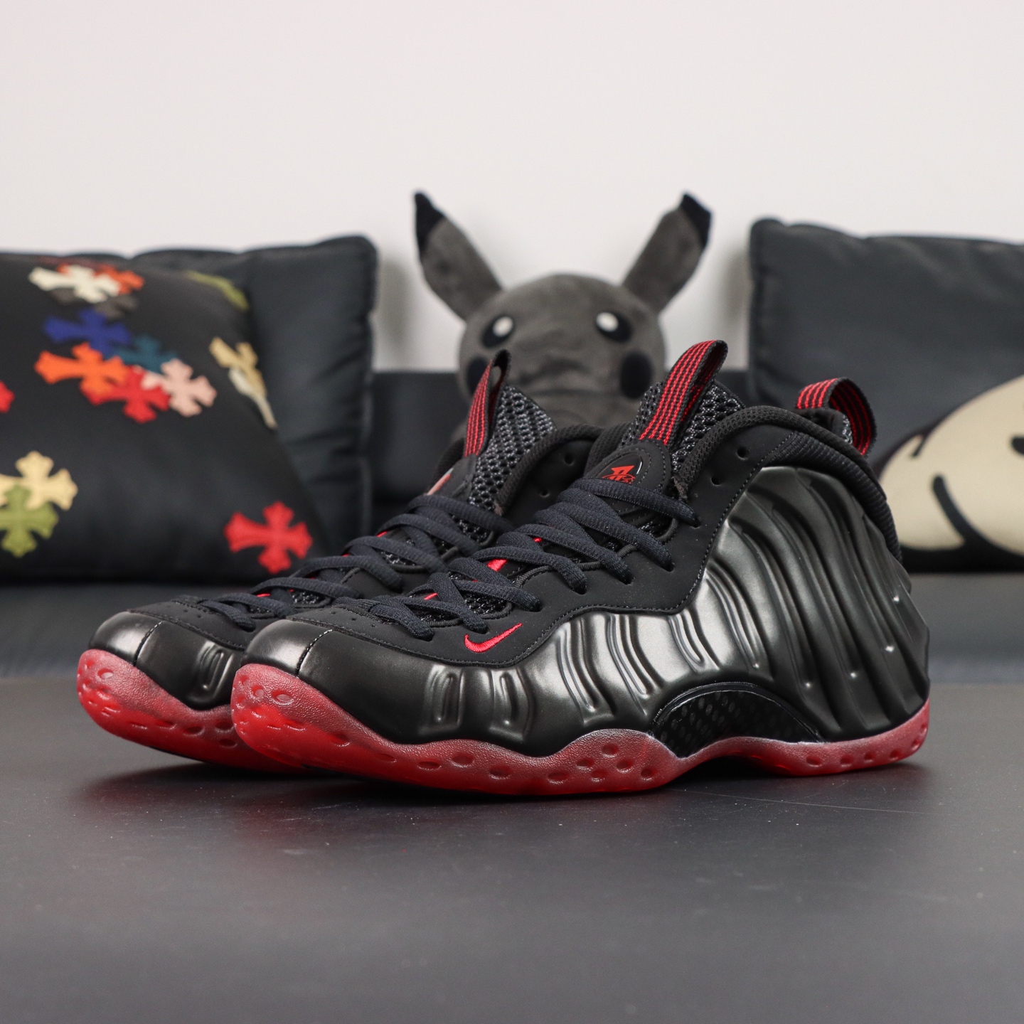 Nike Air Foamposite One 'Cough Drop' Black Red IB2219-001 Basketball Shoes 2 i1756292687986 967 0 0