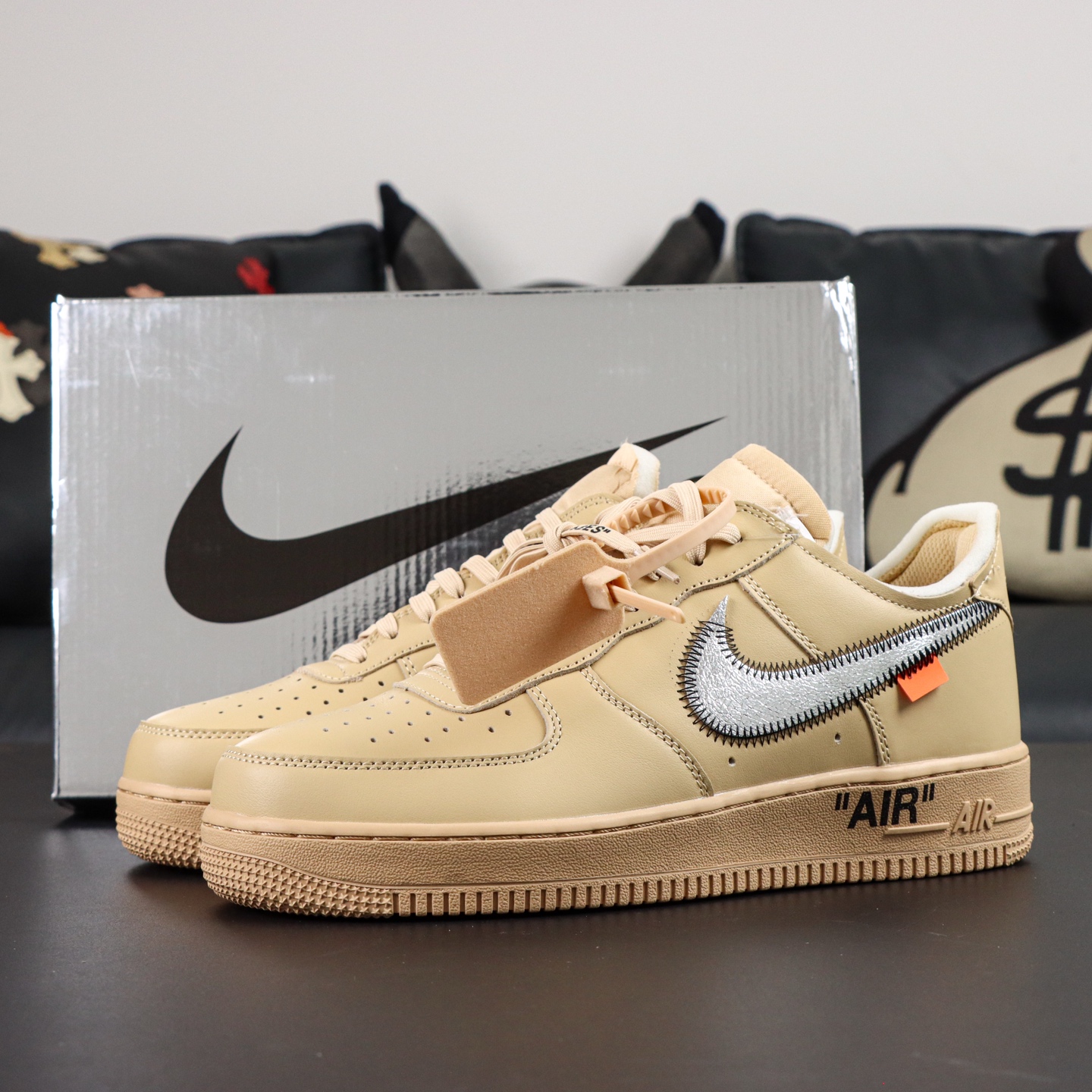 Off-White x Nike Air Force 1 'Art Gallery' Gold Sneakers - Limited Edition 5 i1756815328704 5558 0 3
