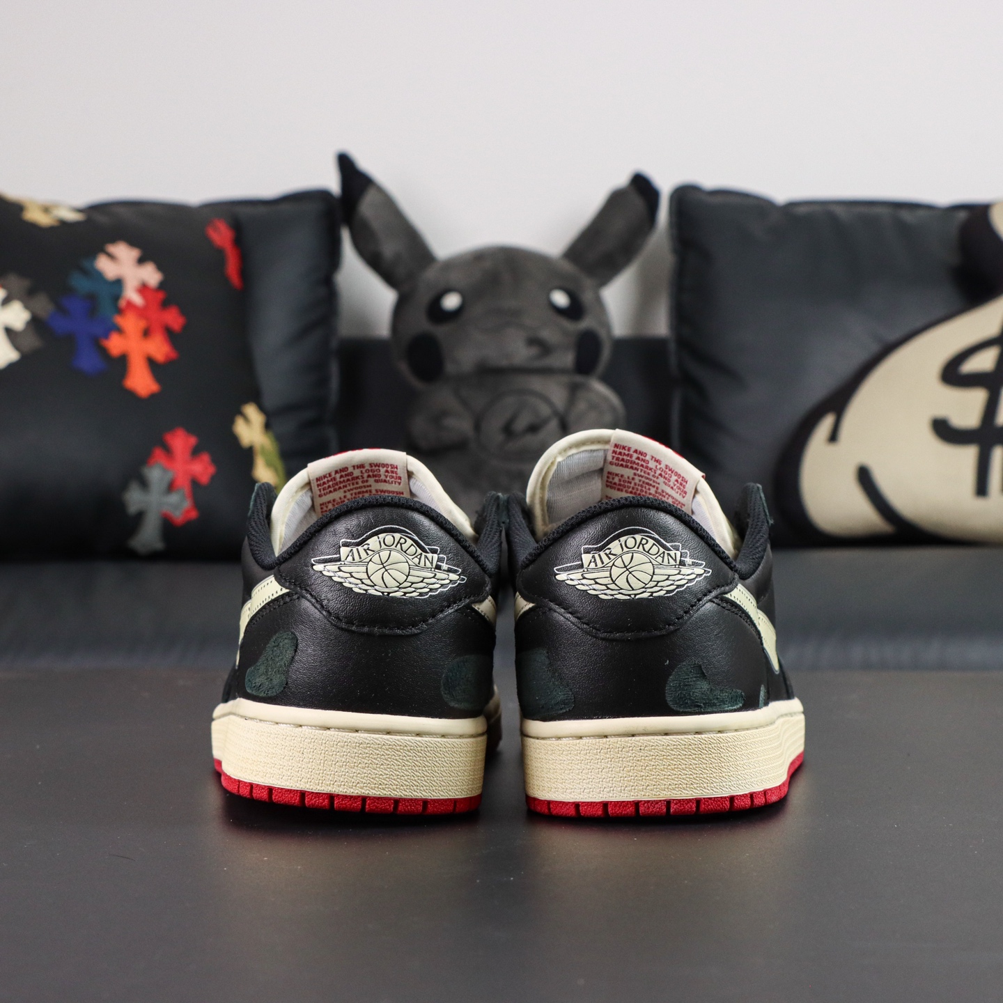 Nigel Sylvester x Air Jordan 1 Low OG 'Better With Time' - Black/White/Red 2 i1756815410673 9833 0 1
