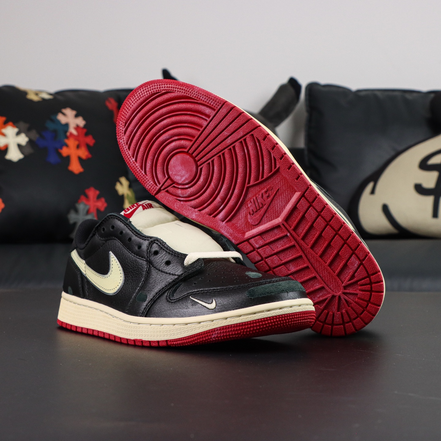 Nigel Sylvester x Air Jordan 1 Low OG 'Better With Time' - Black/White/Red 3 i1756815411974 2564 0 2