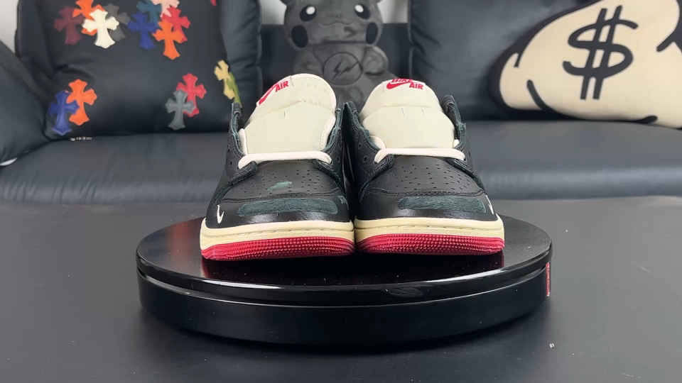 Nigel Sylvester x Air Jordan 1 Low OG 'Better With Time' - Black/White/Red