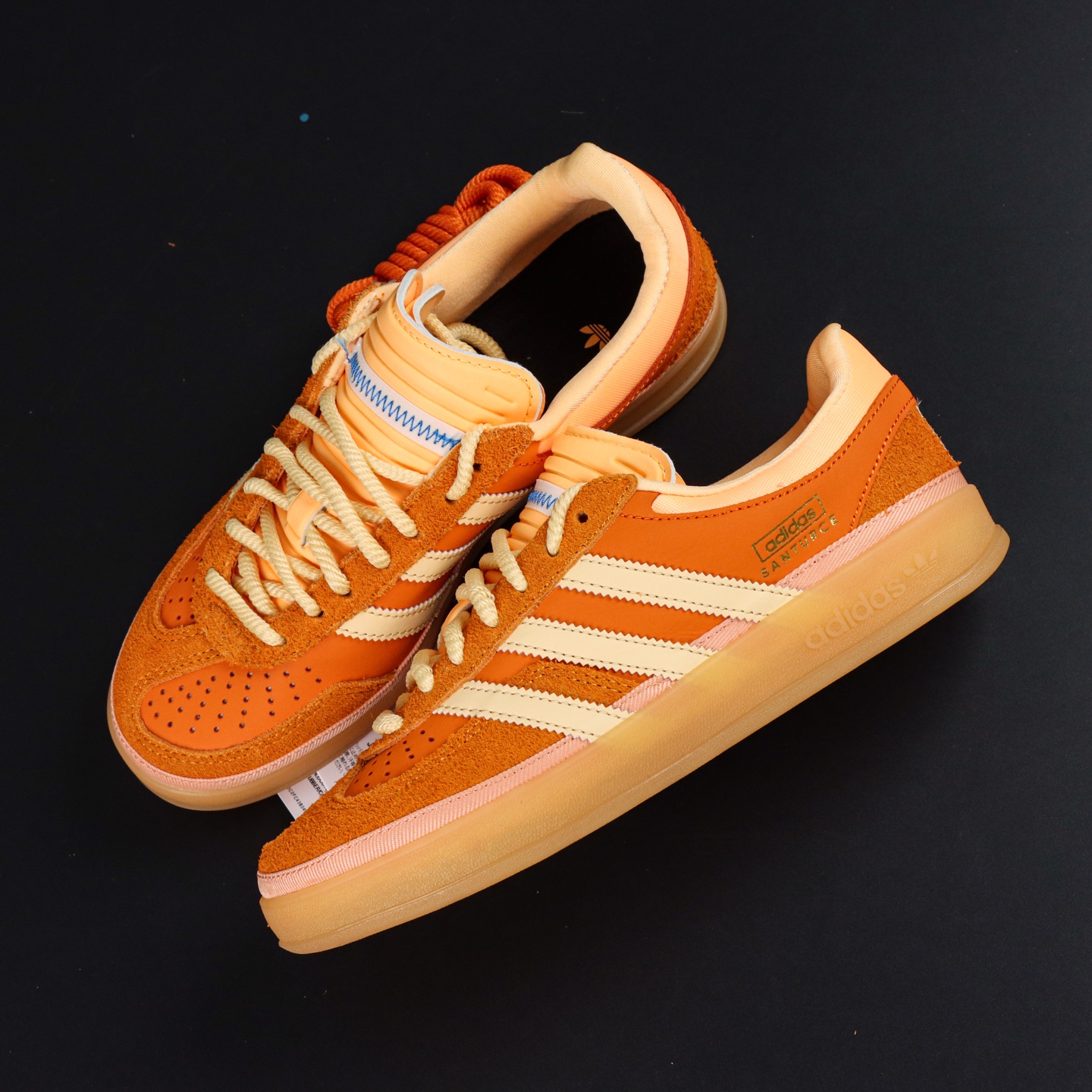 Adidas x Bad Bunny Gazelle Indoor: Suede Leather Low-Top Sneakers - Orange 10 i1758714656797 4084 0 8