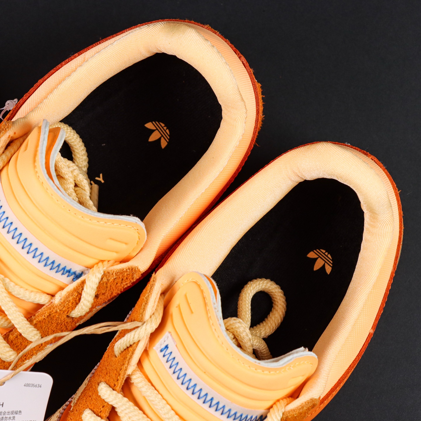 Adidas x Bad Bunny Gazelle Indoor: Suede Leather Low-Top Sneakers - Orange 9 i1758714657967 1185 0 7