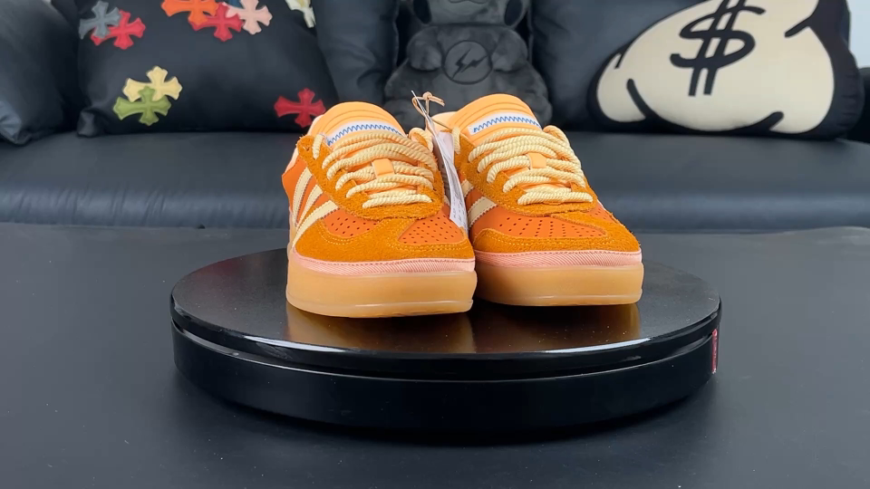 Bad Bunny x Adidas Originals Gazelle Indoor Suede Orange Unisex Sneakers