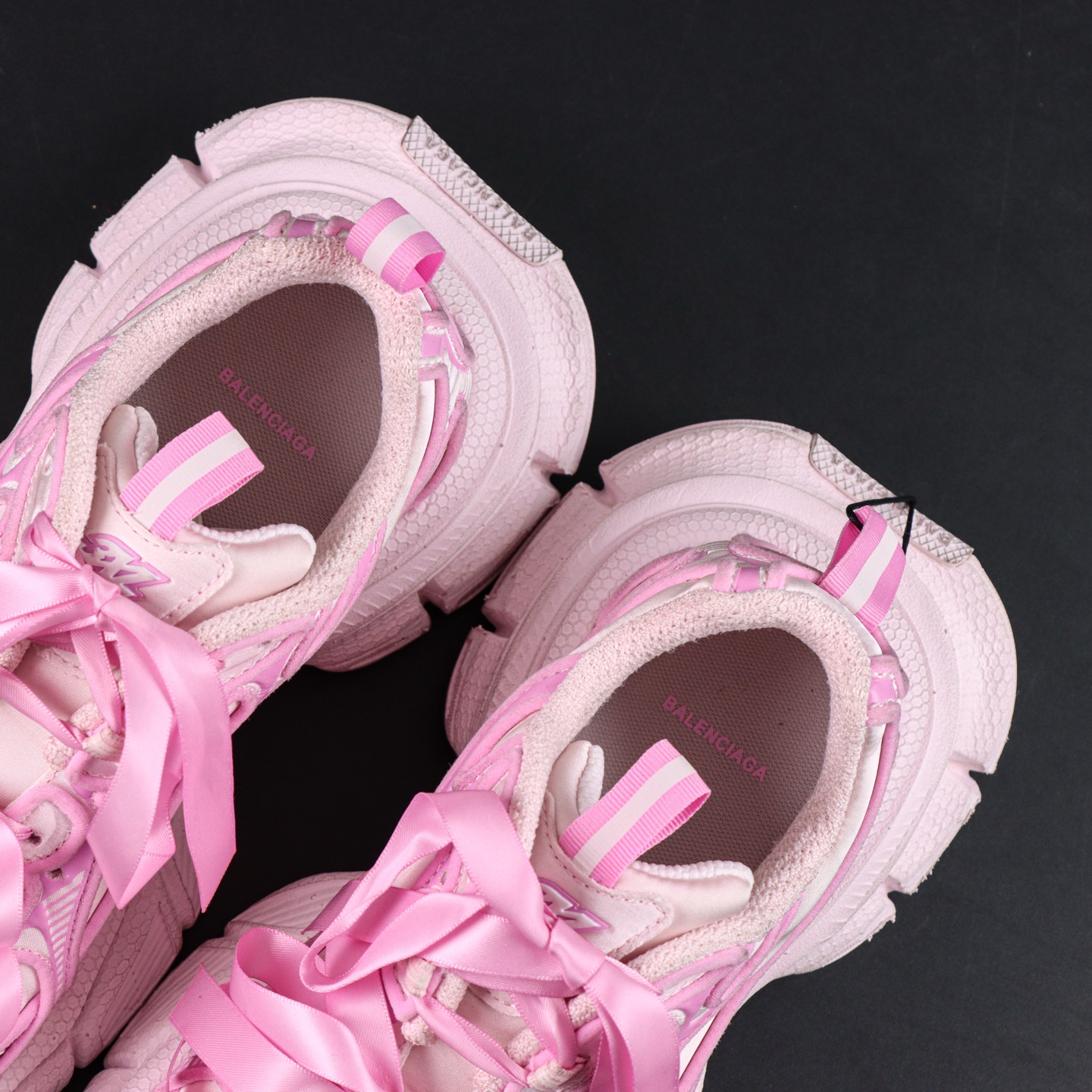 Balenciaga巴黎世家 3XL 磨损效果 圆头厚底系带老爹鞋S2纯原生产线出品 网面轻便型老爹鞋在