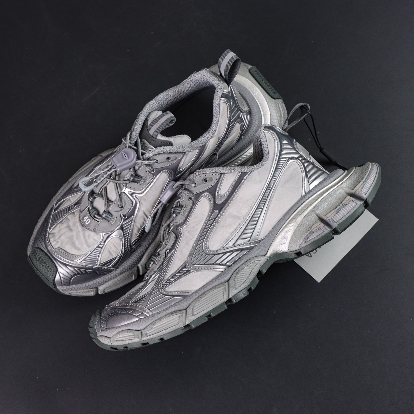 Balenciaga巴黎世家 3XL 磨损效果 圆头厚底系带老爹鞋S2纯原生产线出品 网面轻便型老爹鞋在