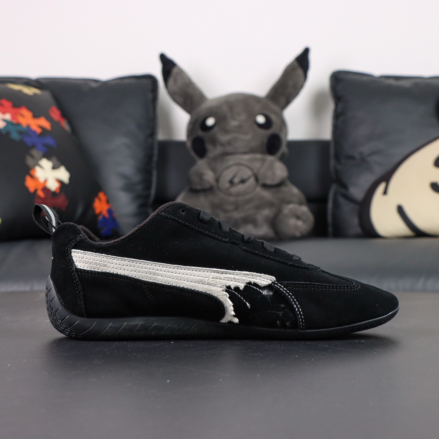 PUMA x Balenciaga巴黎世家 Speedcat 系列 薄底鞋德训鞋赛车鞋 黑色S2纯原生产