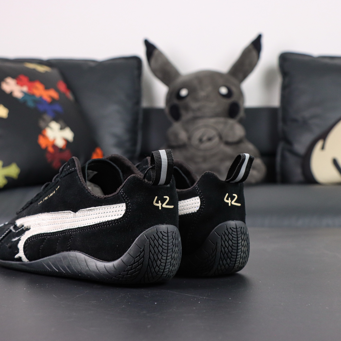 PUMA x Balenciaga巴黎世家 Speedcat 系列 薄底鞋德训鞋赛车鞋 黑色S2纯原生产