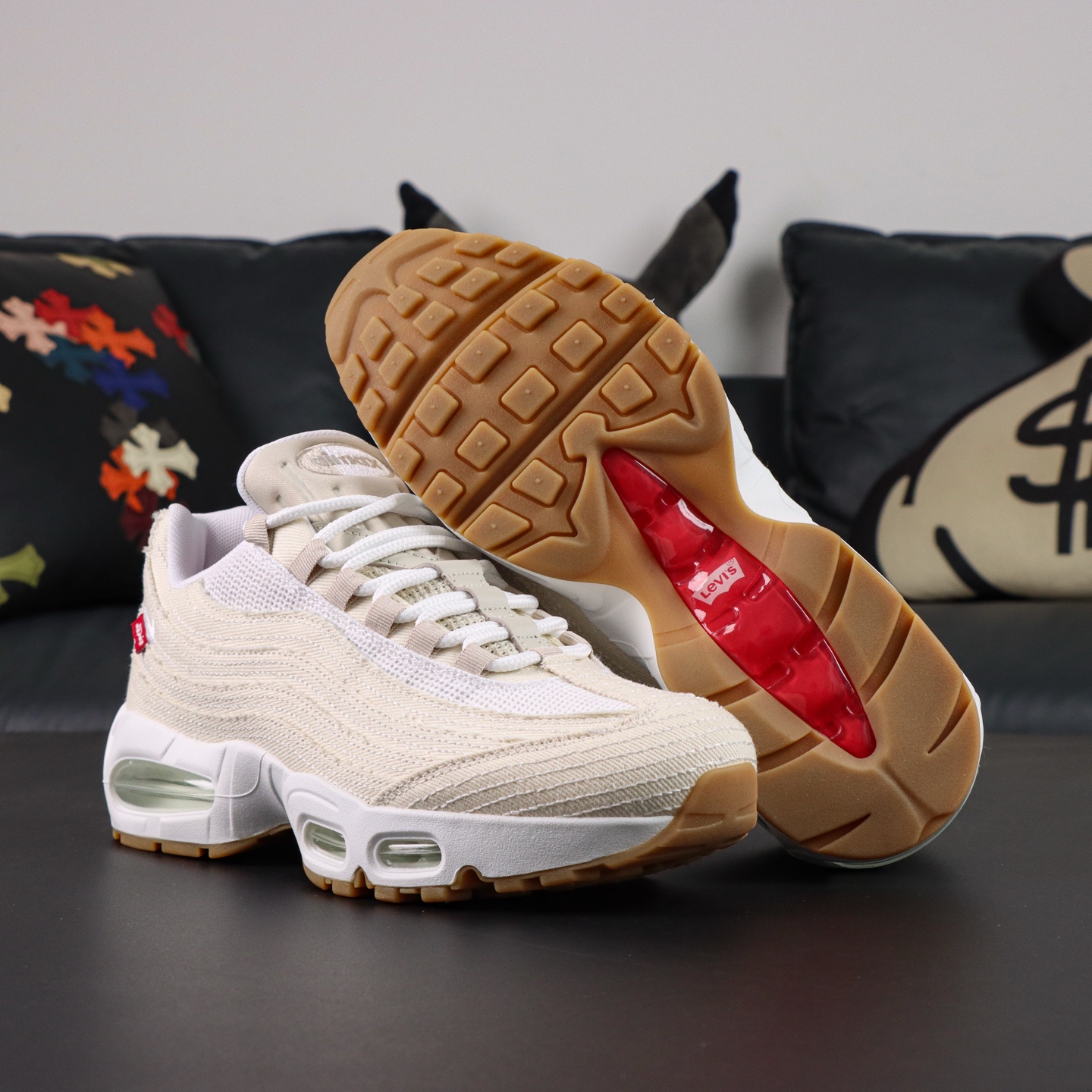 Levi's x Nike Air Max 95 “White and Ecru” 米色KZ2.0纯原生
