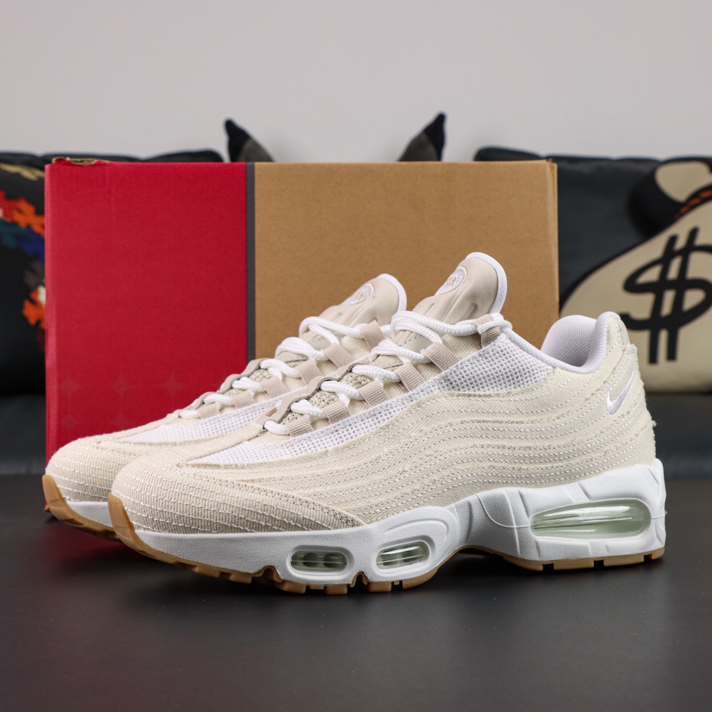 Levi's x Nike Air Max 95 “White and Ecru” 米色KZ2.0纯原生