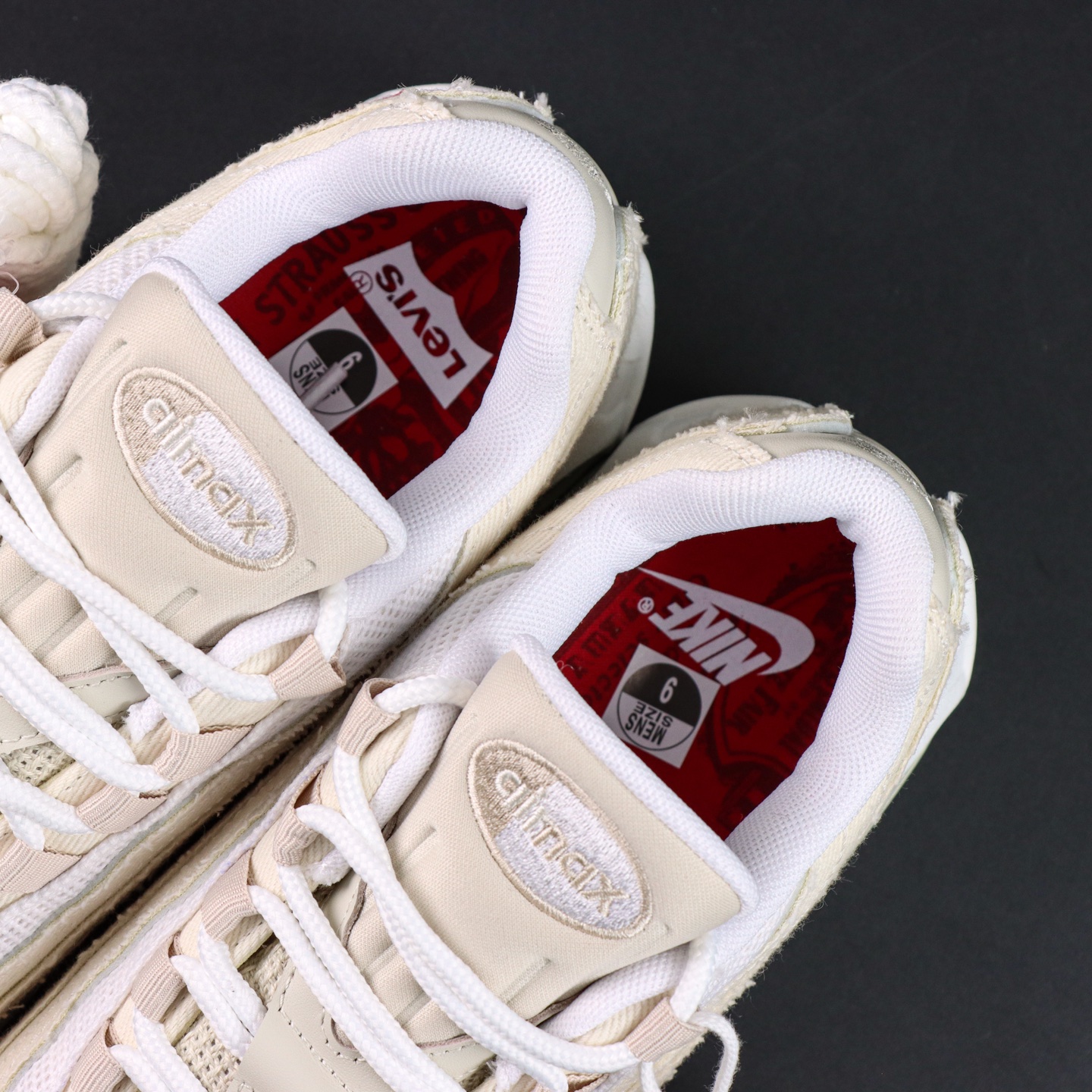 Levi's x Nike Air Max 95 “White and Ecru” 米色KZ2.0纯原生