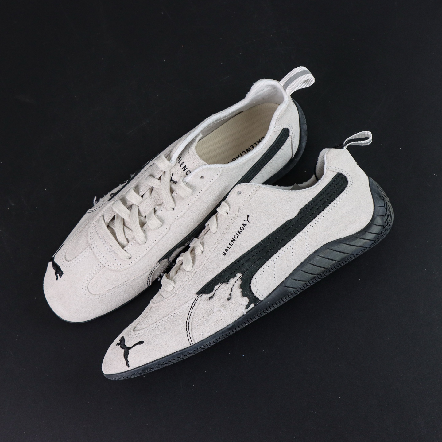 PUMA x Balenciaga巴黎世家 Speedcat 系列 薄底鞋德训鞋赛车鞋 黑色S2纯原生产