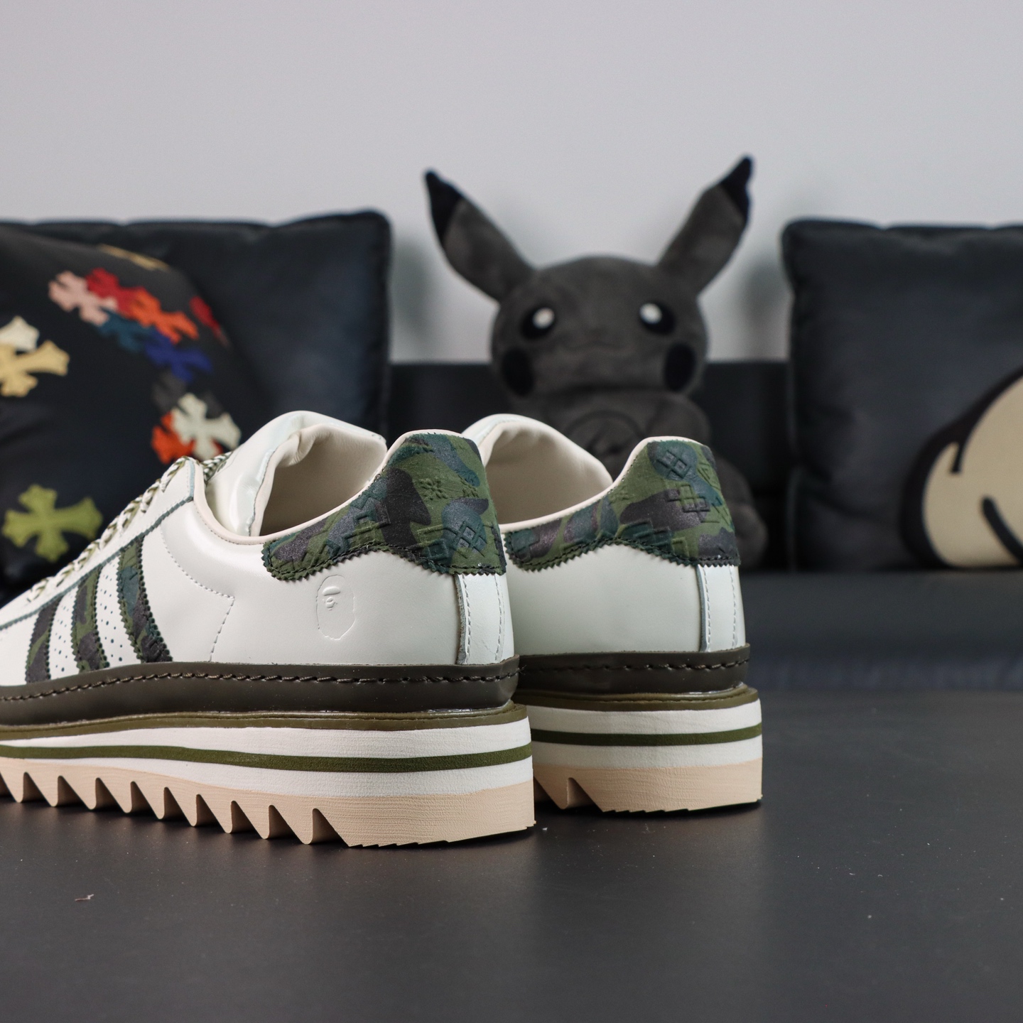 Adidas CLOT X BAPE SUPERSTAR BY E 陈冠希联名 锯齿休闲板鞋 大厂纯原生