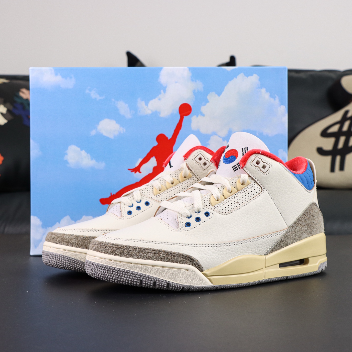 Air Jordan 3 RETRO OG SP “White/Sport Royal”首尔限定款 白蓝