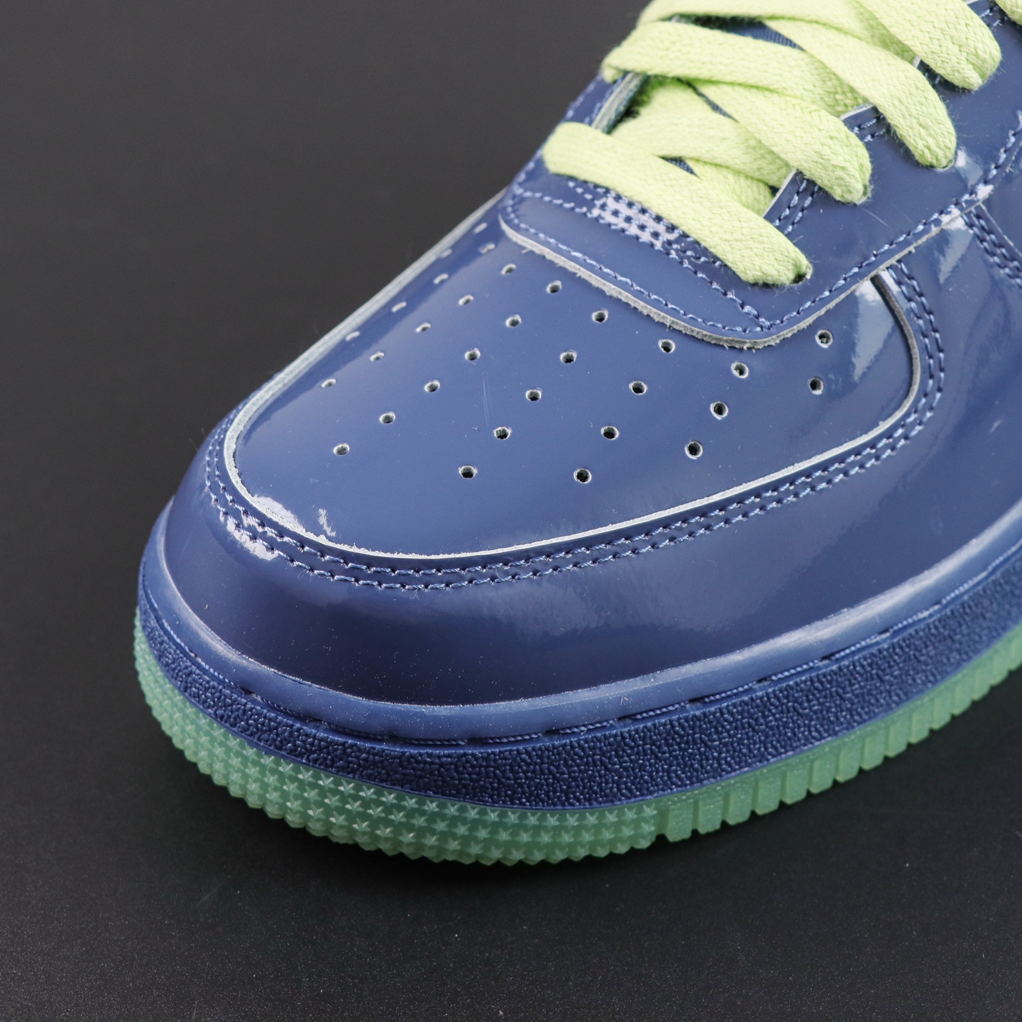 支持放店 NK AIR Force 1 Low 空军一号漆皮 蓝色 SF半纯原生产线出品 独家全新2026档案数据 原厂