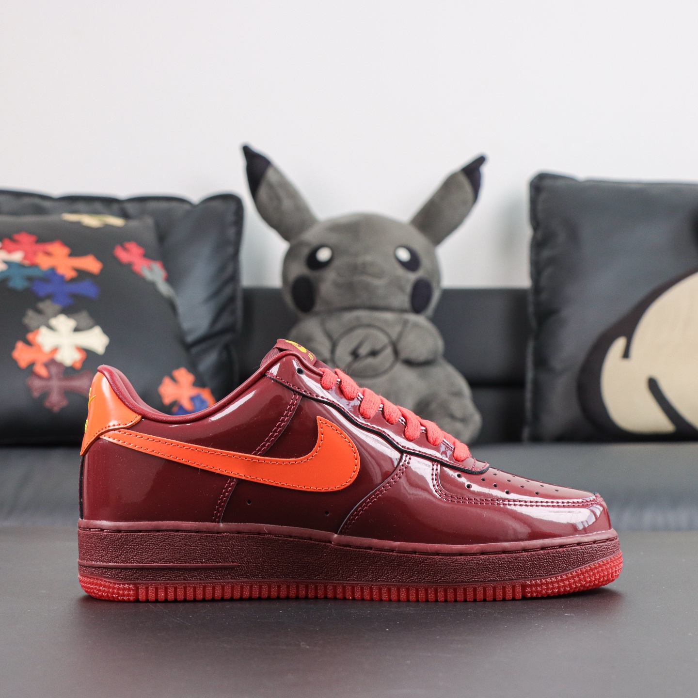NK AIR Force 1 Low 空军一号漆皮 酒红 SF半纯原生产线出品 独家全新2026档案数据 原厂Sade NK AIR Force 1 Low 空军一号漆皮 酒红 SF半纯原生产线出品 独家全新2026档案数据 原厂Sade