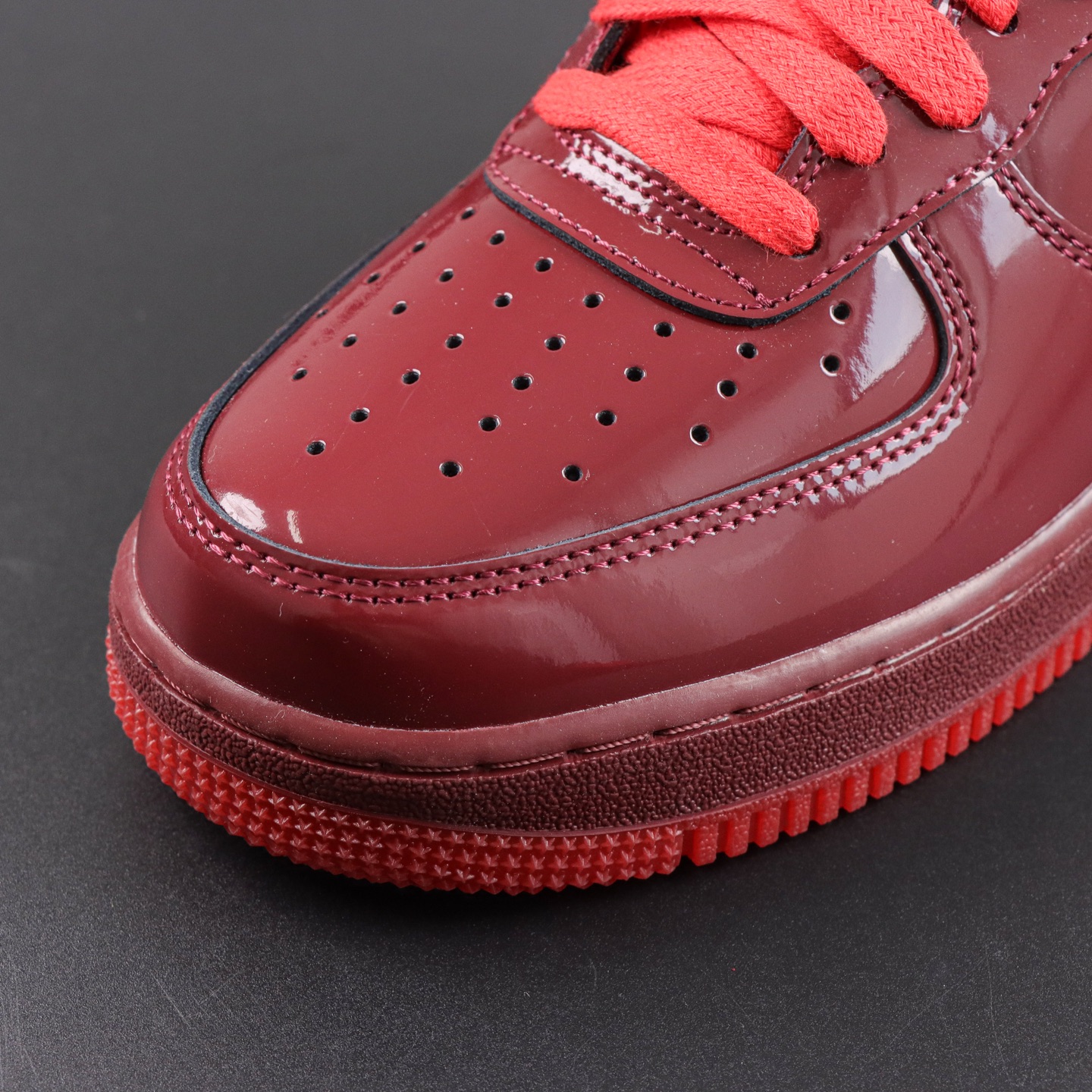 NK AIR Force 1 Low 空军一号漆皮 酒红  SF半纯原生产线出品 独家全新2026档案数据 原厂Sade