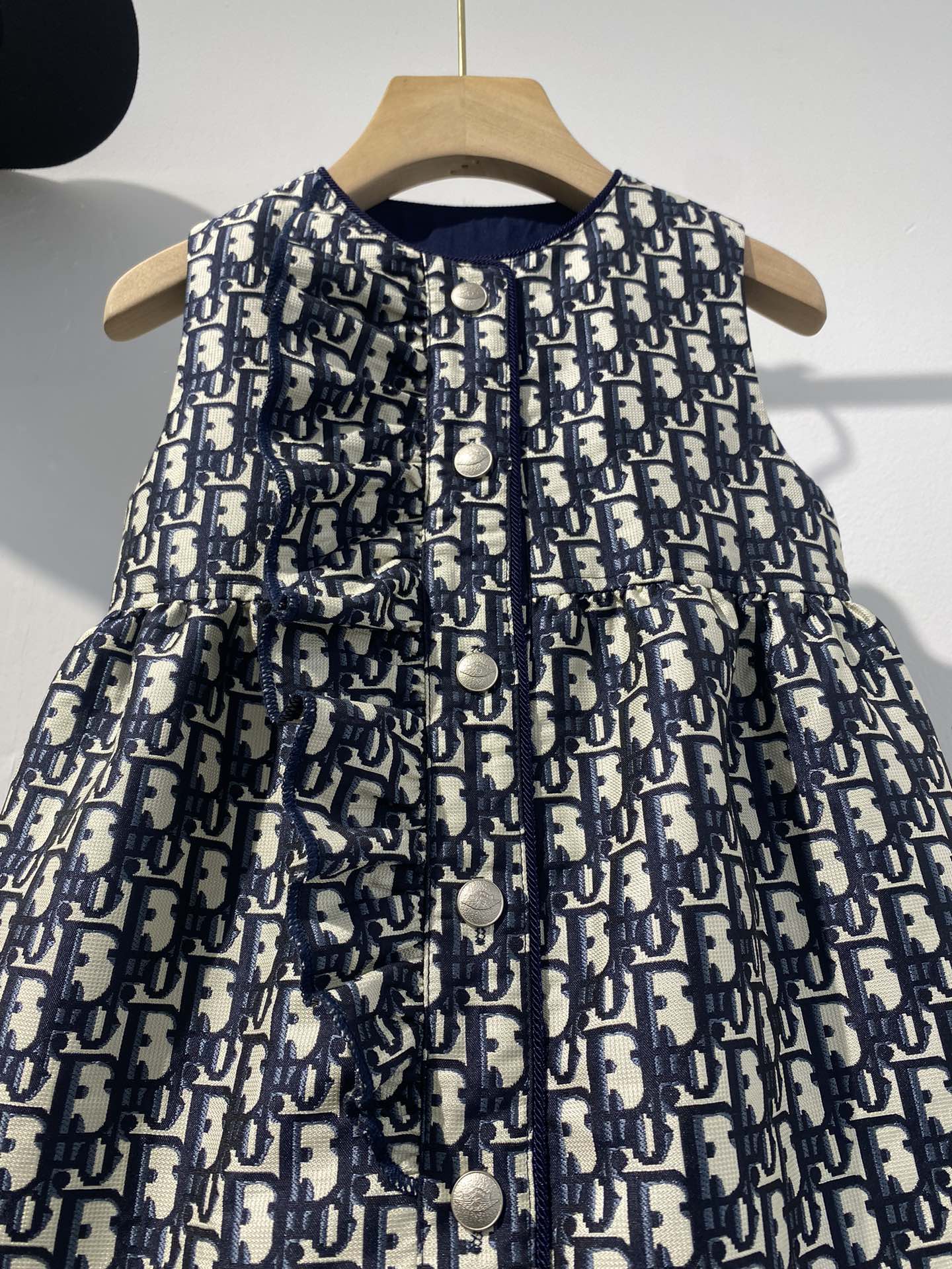 Girls' Laser Cut Denim Dress - Spring Fashion, High-Quality, Blue, Sizes 100-150 5 i1721978517 1433 3
