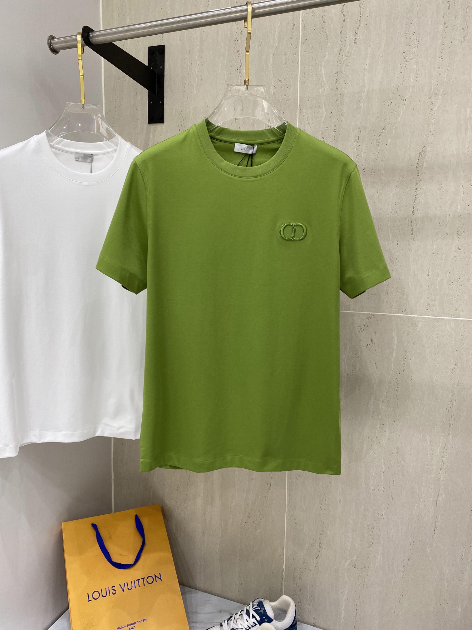 New 2023
 Dior Clothing T-Shirt Unisex Cotton Short Sleeve