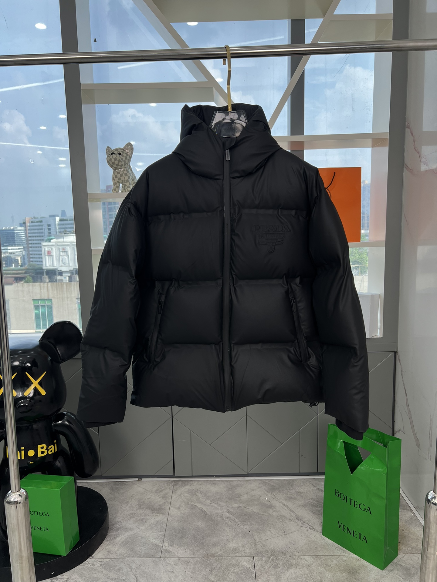 Prada Designer
 Clothing Down Jacket White Duck Down Fall/Winter Collection