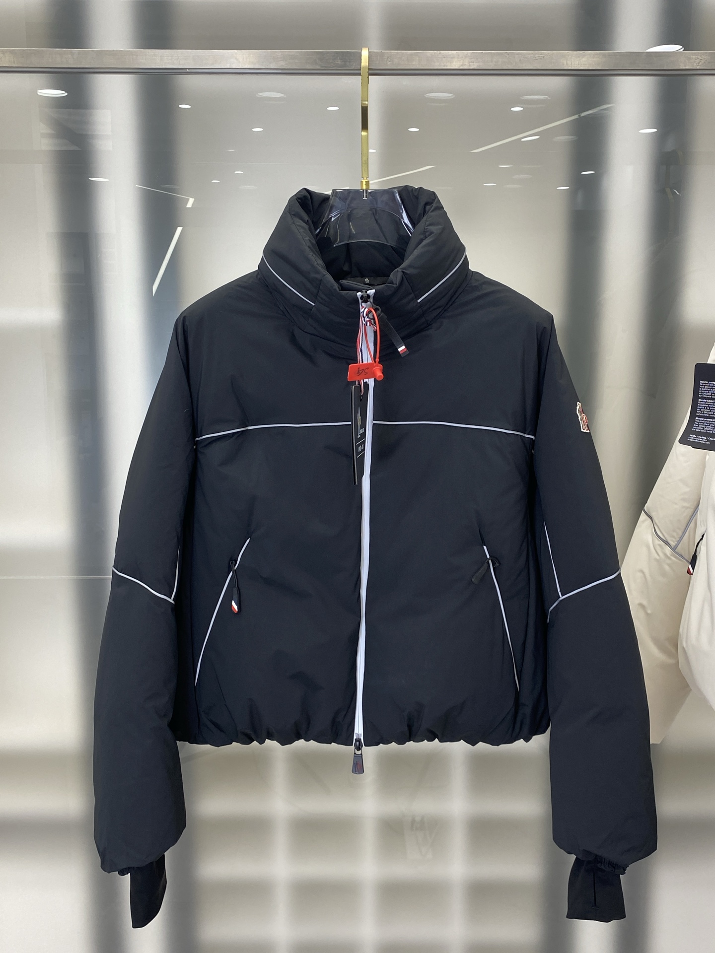 Moncler Black Hooded Zip Jacket