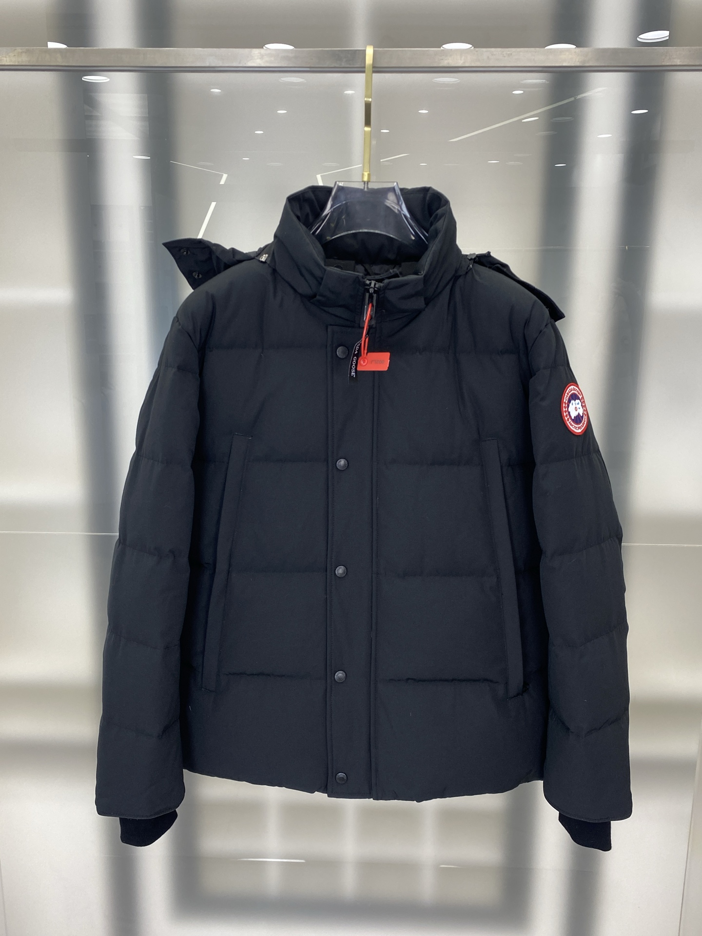 Canada Goose Black Stand Collar Puffer Jacket