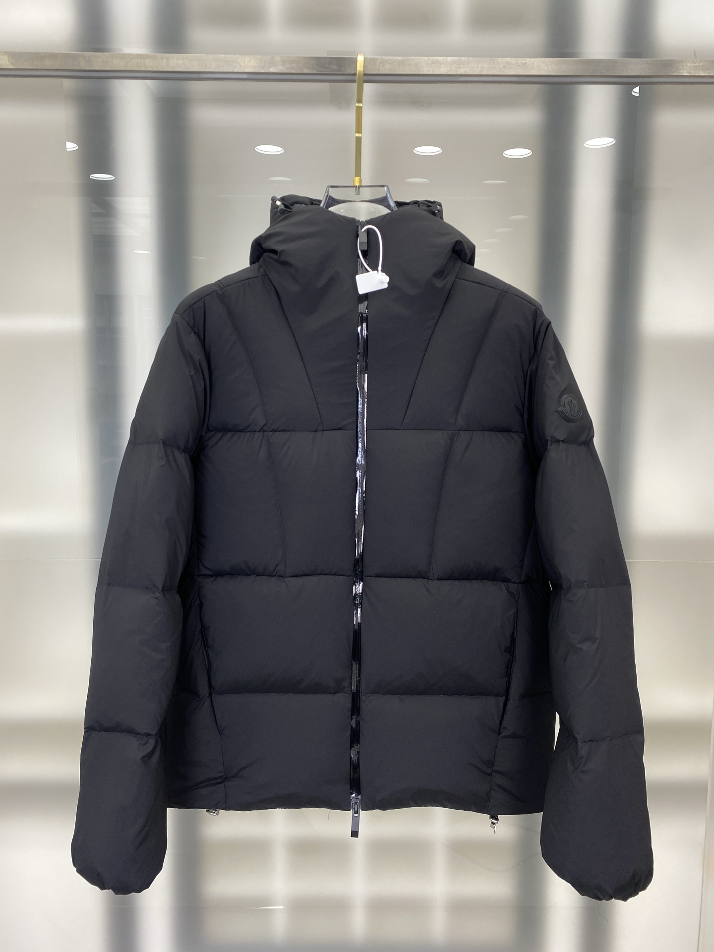 Moncler Black Hooded Puffer Jacket