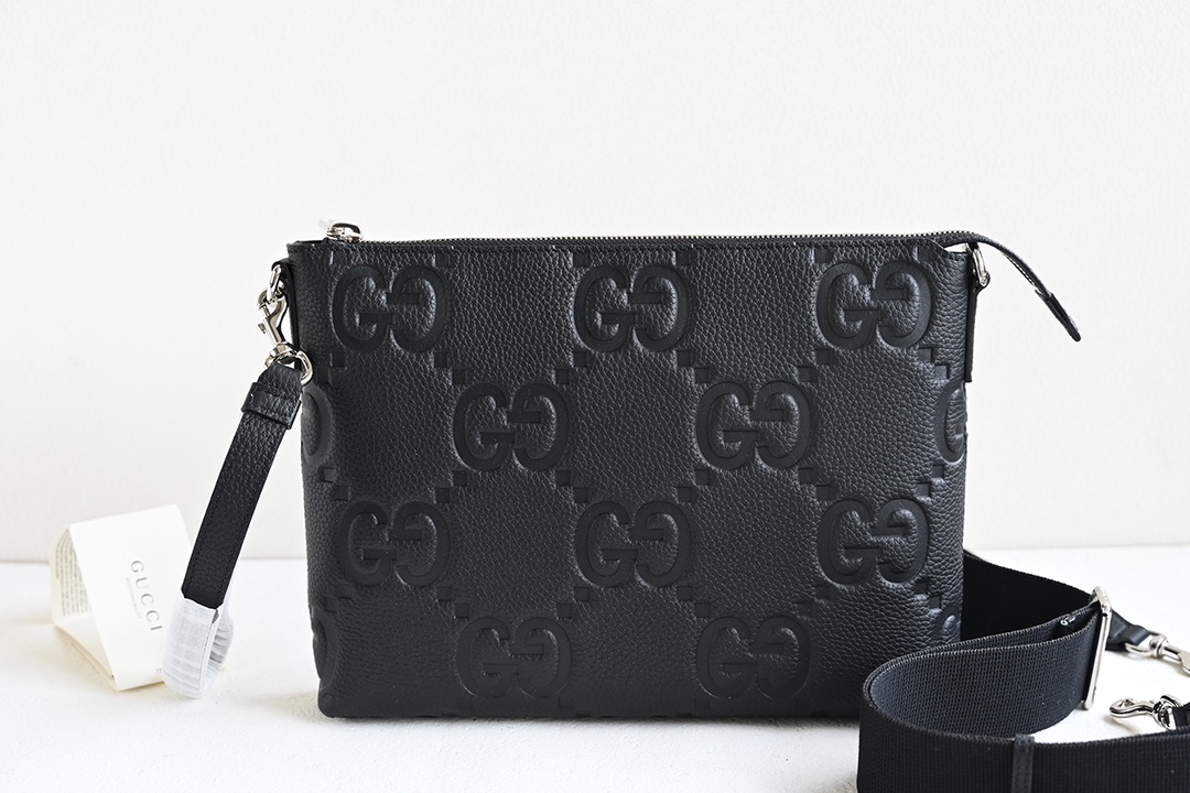 Gucci 580!! Super Double G Medium Messenger Bag Clutch