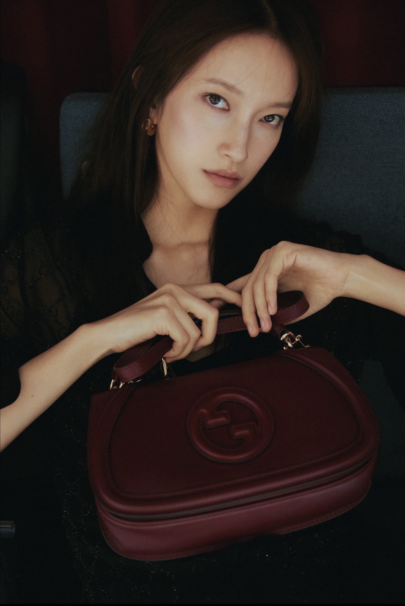 Gucci Retro red Gucc Blondie bag suitable for autumn and winter