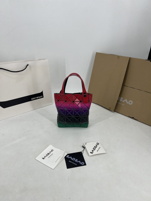 Issey Miyake Rainbow Series Mini Tote Bag, 15.5x20cm, Red/Purple/Green