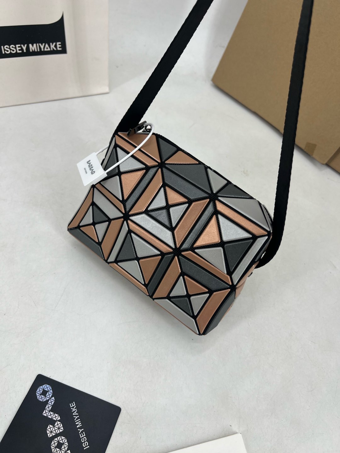 Issey Miyake BAO BAO Cupid Small Crossbody Bag - Gray Khaki Colorblock 4 i1735572765171 8438 0 2