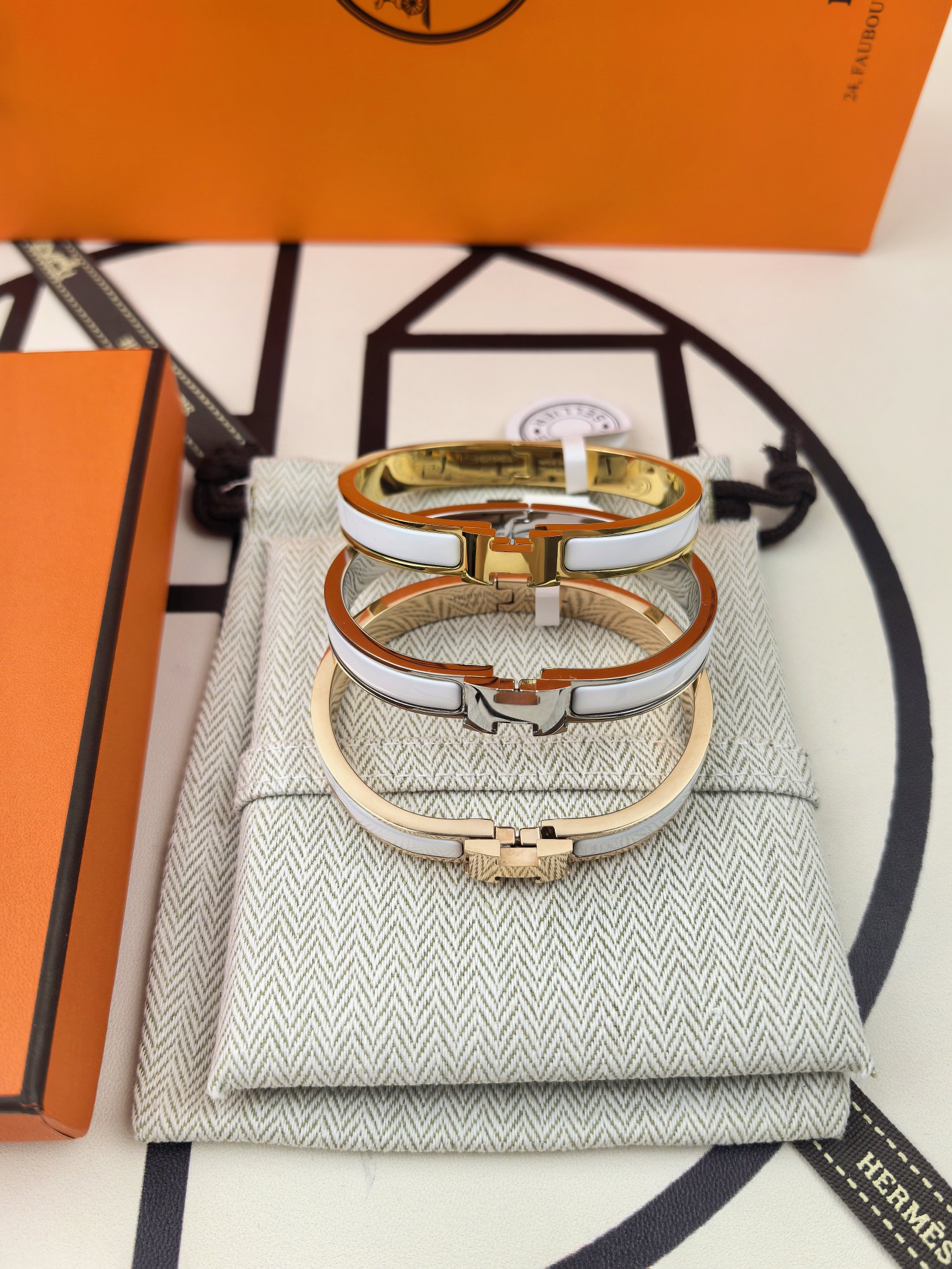 爱马仕 Hermès 高定典藏传世高定珠宝耳环项链戒指首饰 #DB6A047C 4