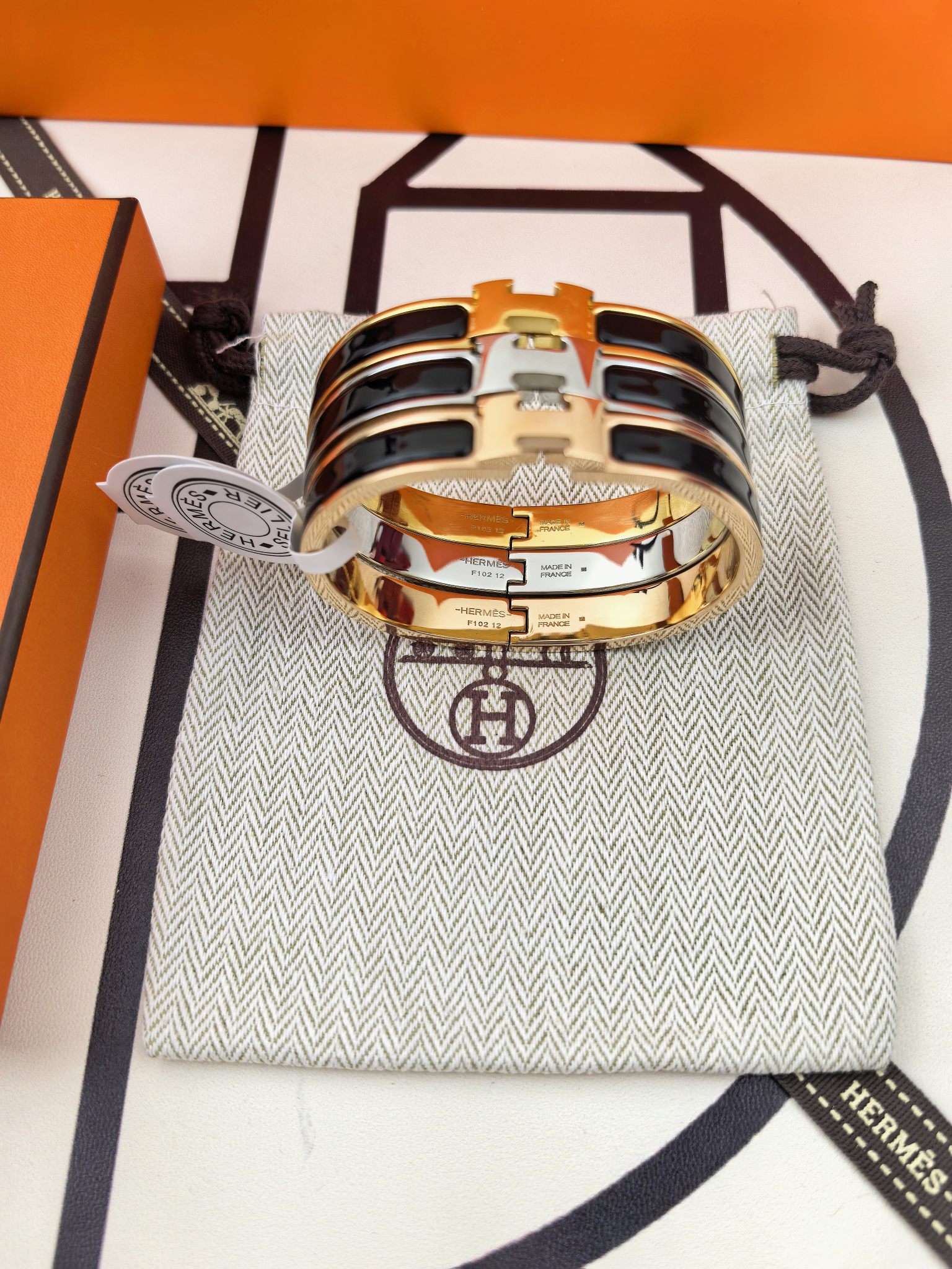 爱马仕 Hermès 高定典藏传世高定珠宝耳环项链戒指首饰 #D5651C52 6