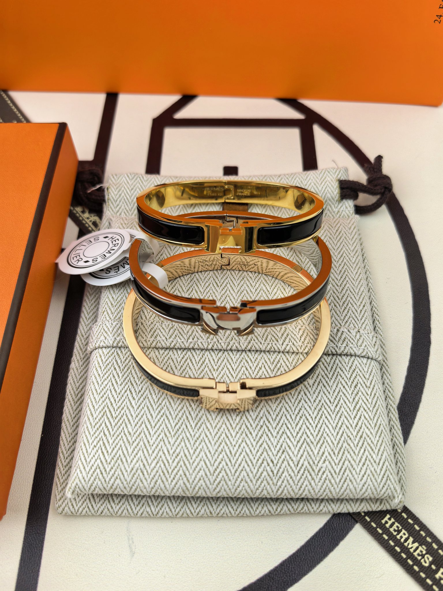 爱马仕 Hermès 高定典藏传世高定珠宝耳环项链戒指首饰 #D5651C52 4