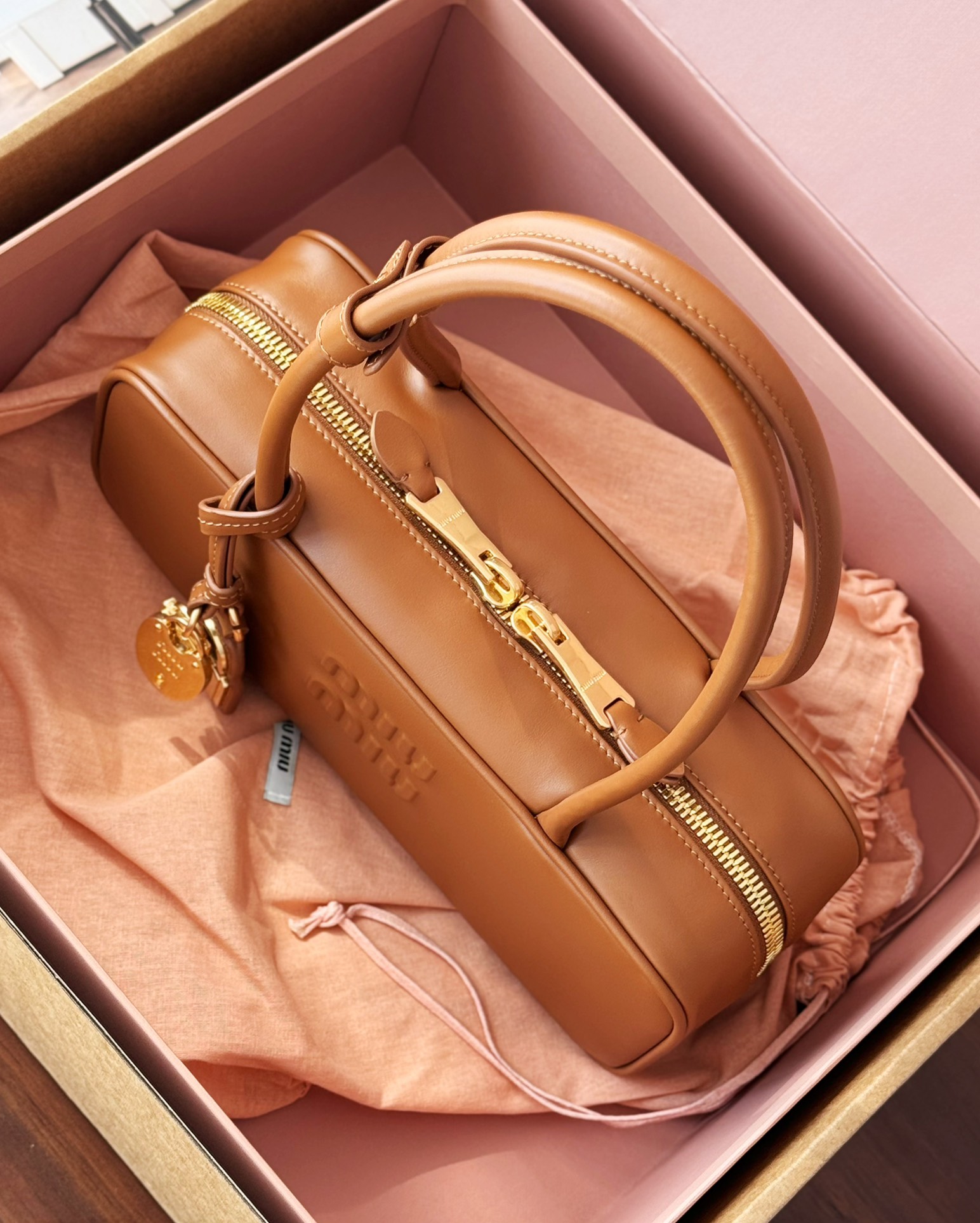 Miu Miu Cognac is a rare color!
