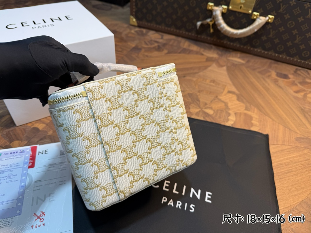 思琳 Celine 高定典藏经典高奢皮具手袋托特包斜挎包女包 #D44756A2 4
