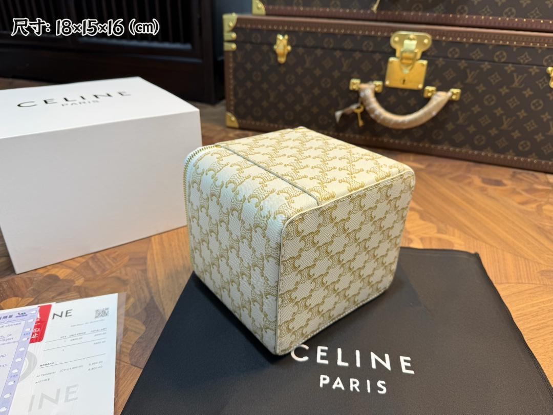 思琳 Celine 高定典藏经典高奢皮具手袋托特包斜挎包女包 #D44756A2 5