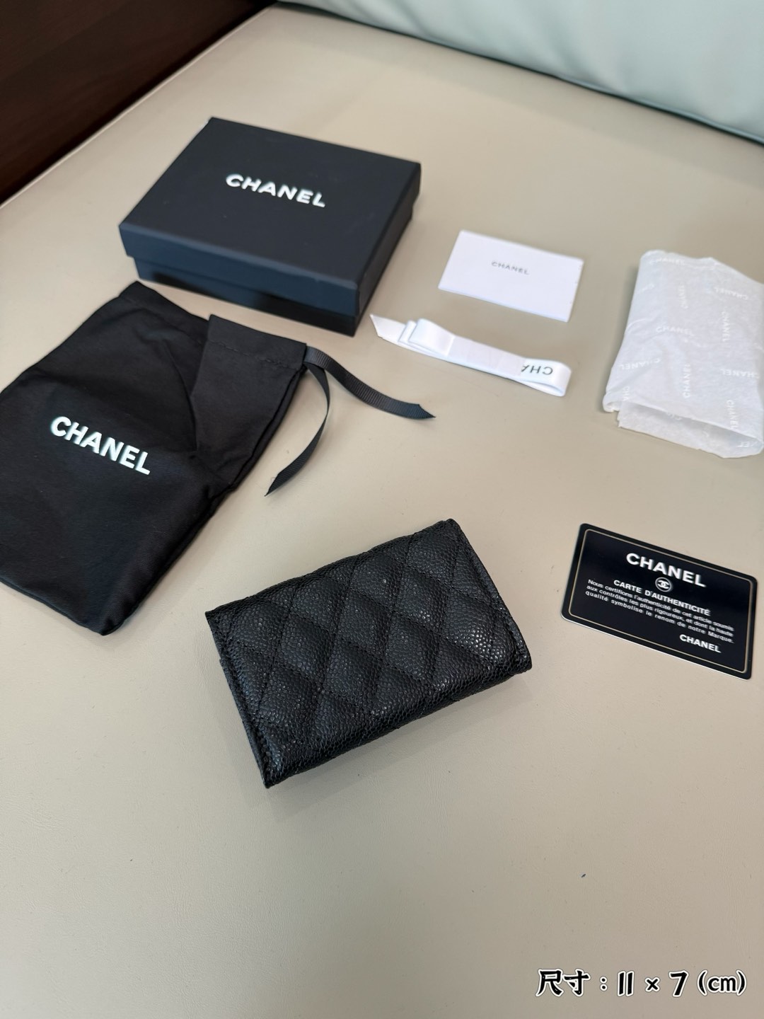 CHANEL Sheepskin Small Card Bag 💋  Fashionable and generous 😘Size: 11 × 7 - Comprehensive 3