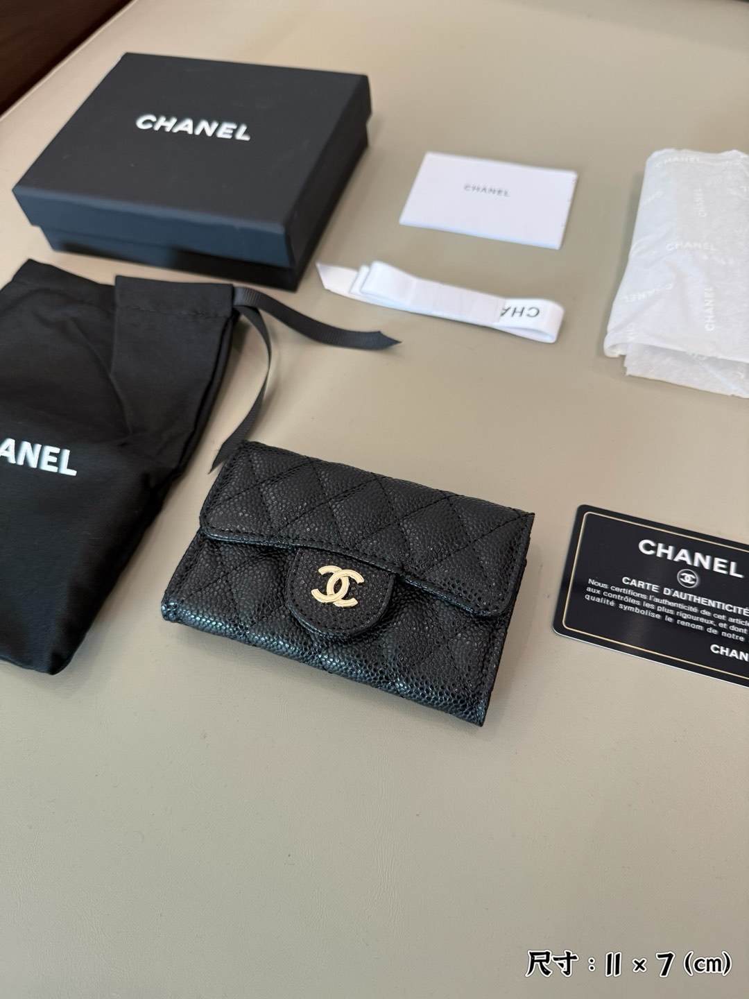 CHANEL Sheepskin Small Card Bag 💋  Fashionable and generous 😘Size: 11 × 7 - Comprehensive 2
