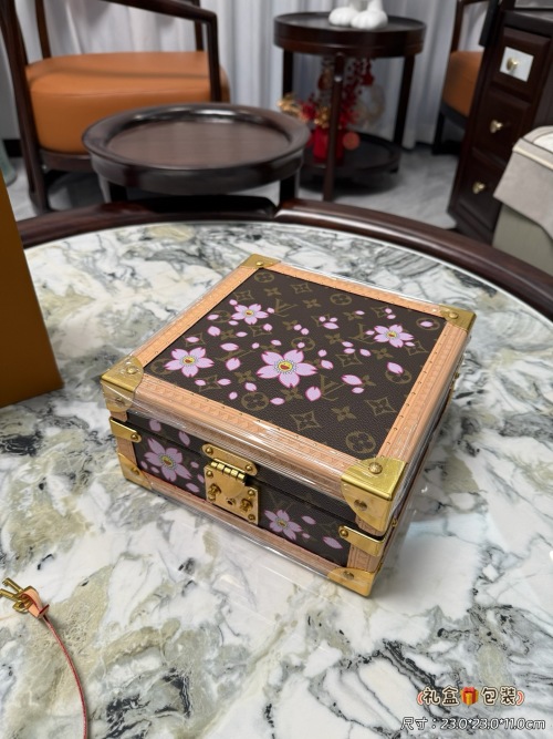 Louis Vuitton Jewelry Box - Monogram Sakura Design, Travel-Friendly Size 1 Louis Vuitton Jewelry Box - Monogram Sakura Design, Travel-Friendly Size