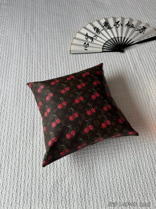 Louis Vuitton Limited Edition Cherry Monogram Cushion Pillow - 40 x 40 cm