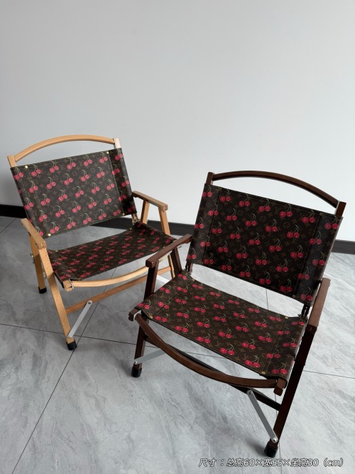 Louis Vuitton Monogram Cherry Folding Beach Chair - Indoor/Outdoor Use 1 Louis Vuitton Monogram Cherry Folding Beach Chair - Indoor/Outdoor Use