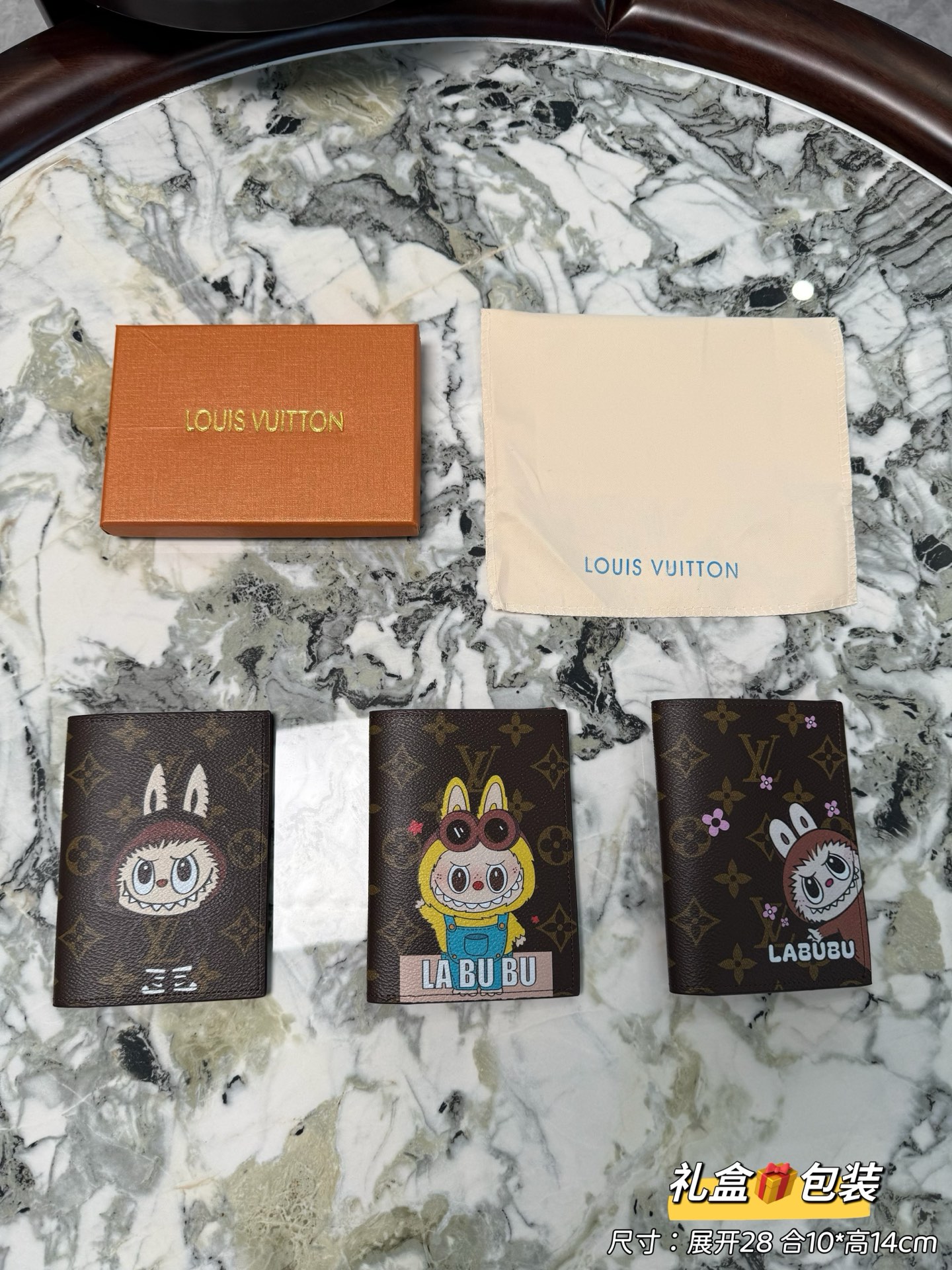 LV Labubu Passport Holder