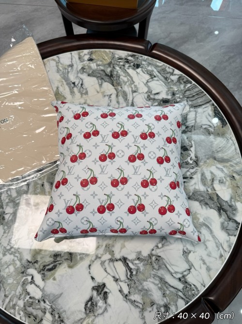 Louis Vuitton Limited Edition Cherry Print Pillow 40x40cm Sofa Office Car Decor 1 Louis Vuitton Limited Edition Cherry Print Pillow 40x40cm Sofa Office Car Decor