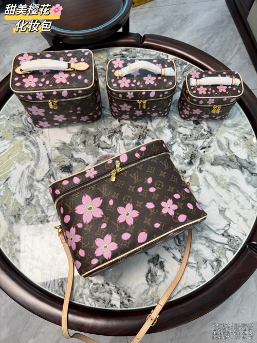 Louis Vuitton Monogram Canvas Vanity Case Cosmetic Pouch Bag with Strap 1 Louis Vuitton Monogram Canvas Vanity Case Cosmetic Pouch Bag with Strap
