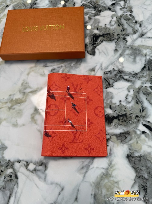 Louis Vuitton Monogram Wallet with Miniature Tennis Court Design, Orange 1 Louis Vuitton Monogram Wallet with Miniature Tennis Court Design, Orange