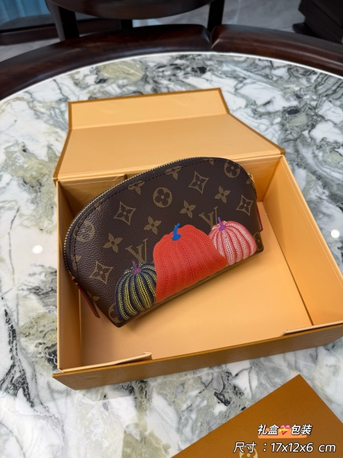 Louis Vuitton Monogram Cosmetic Pouch Yayoi Kusama Pumpkin LD Makeup Bag 1 Louis Vuitton Monogram Cosmetic Pouch Yayoi Kusama Pumpkin LD Makeup Bag