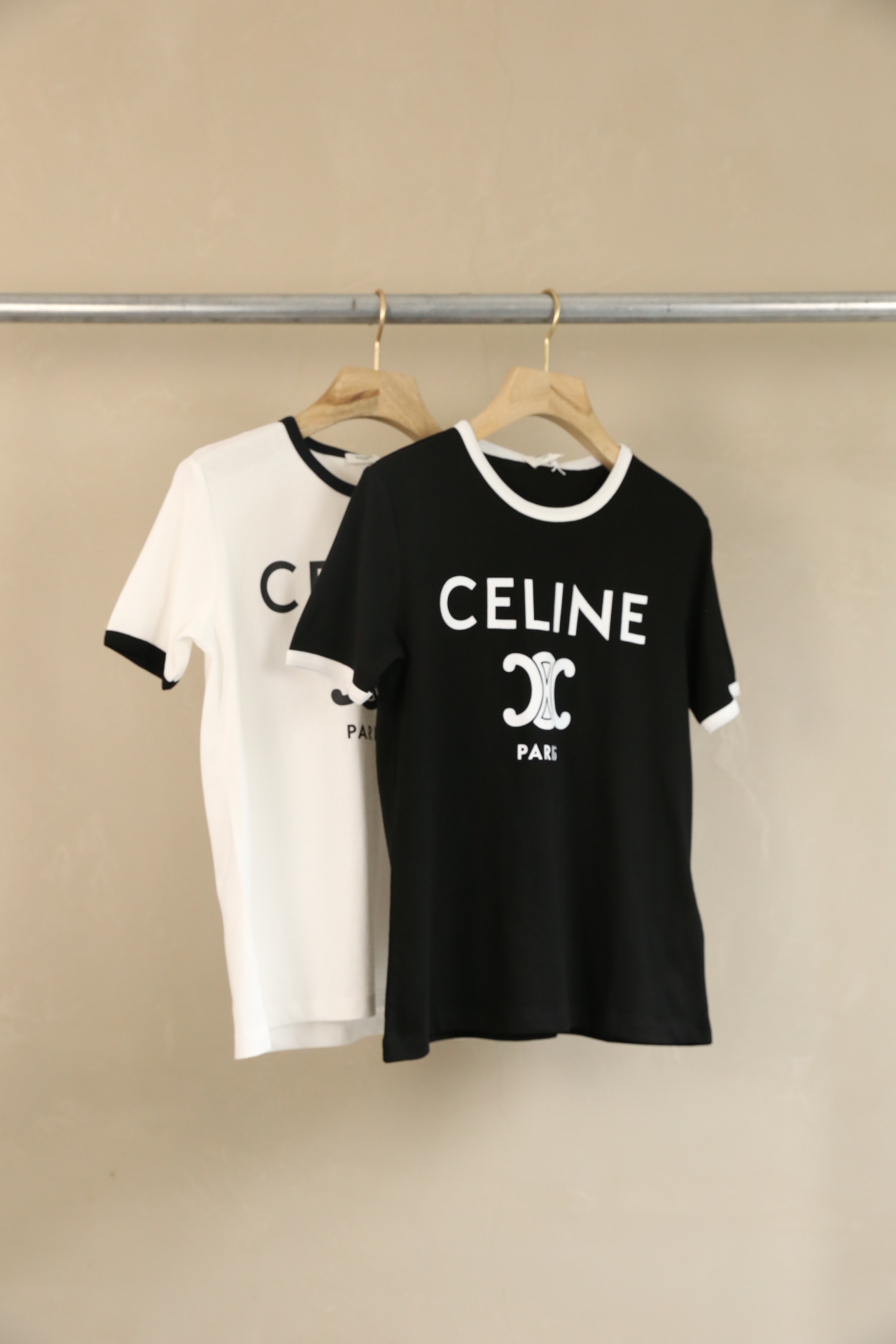 Celine Women's Chain Blason Crew Neck T-Shirt | Short Sleeve Tee Tops 3 a1714998145726 4712