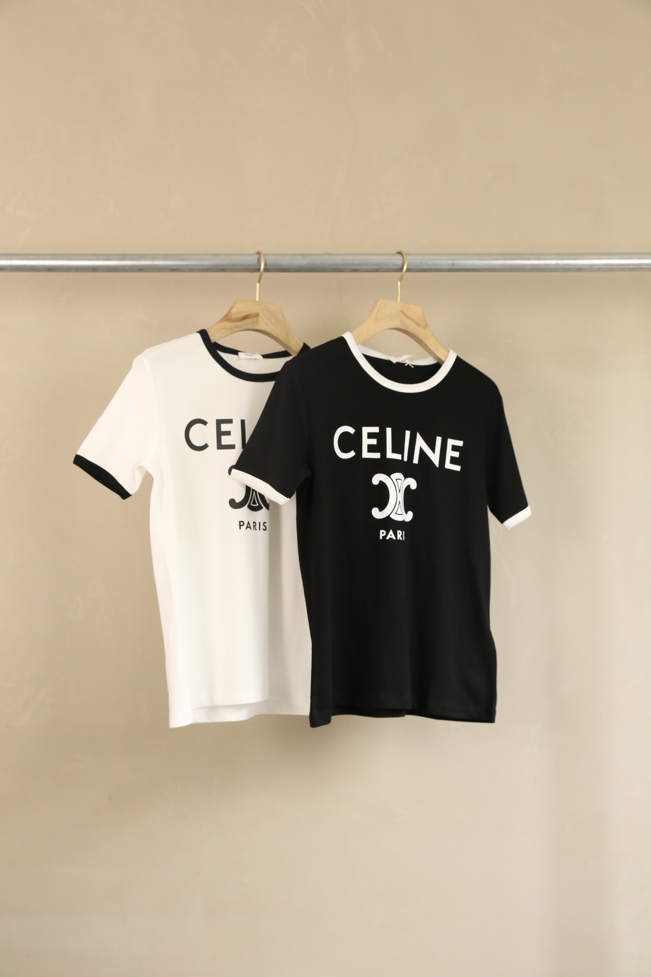 Celine Women's Chain Blason Crew Neck T-Shirt | Short Sleeve Tee Tops 2 a1714998145735 5850